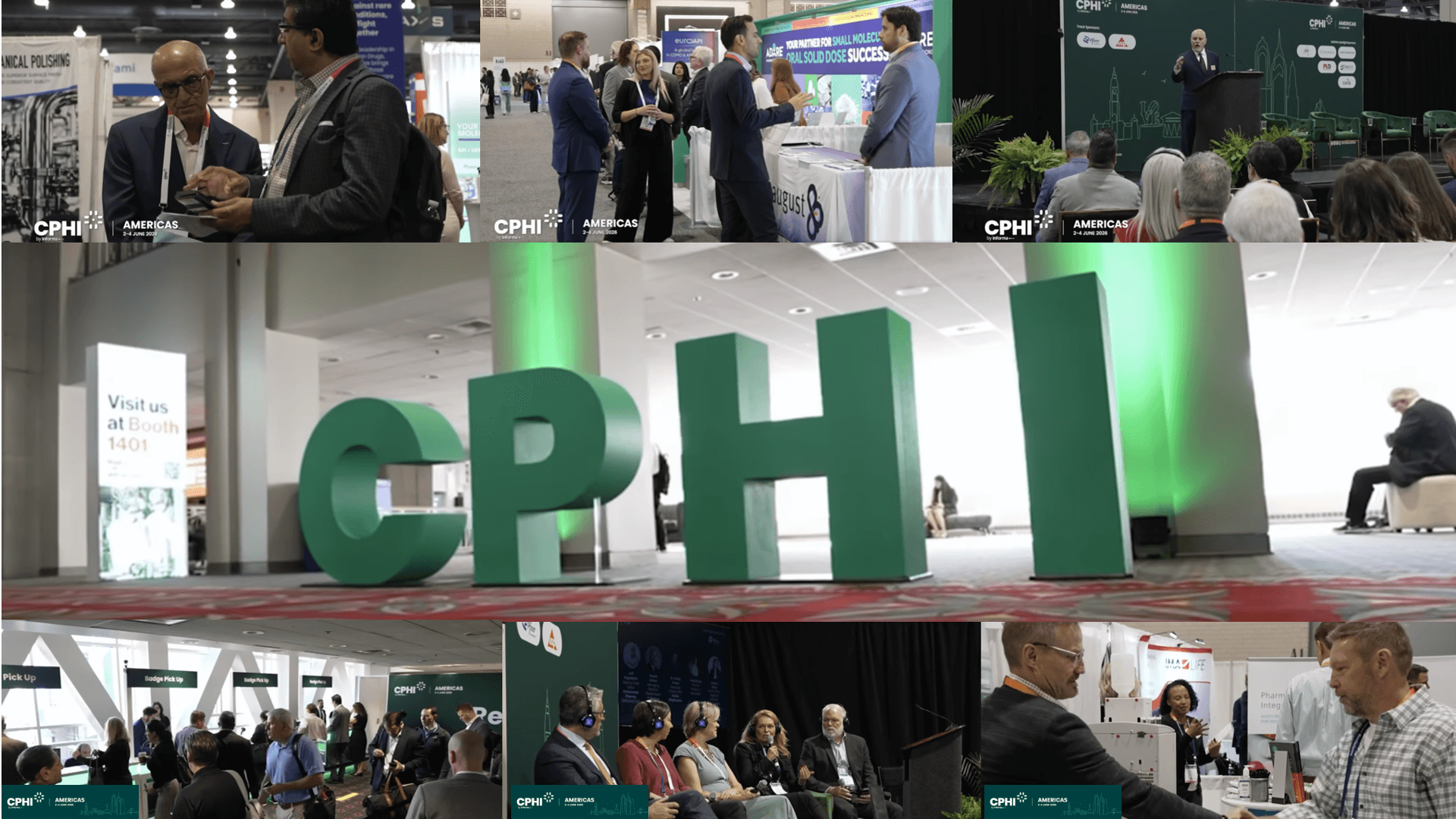 CPHI Americas conference logo with green and teal banner design highlighting photos from CPHI Americas 2–4 June 2026